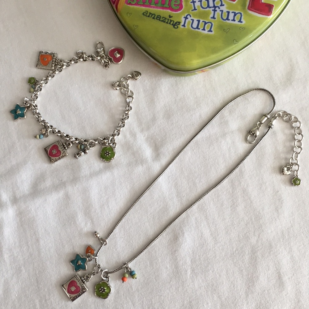 Brighton Necklace & Bracelet Charms Set